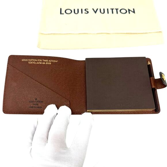 Louis Vuitton LV Monogram “Take Action For Tokyo” 2008 Mini Notebook Pencil Rare - Picture 9 of 10